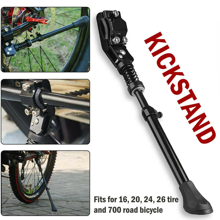 UNIVERSAL Mountain Bike Kickstand Bicycle Kick Stand MTB Road Adjustable Side - Blue Force Sports