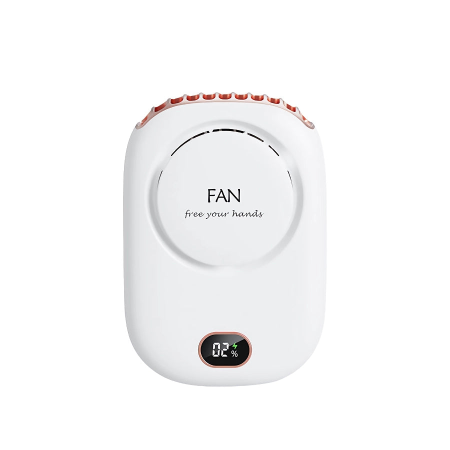 Mini ventilador portátil para colgar en el cuello, recargable por USB