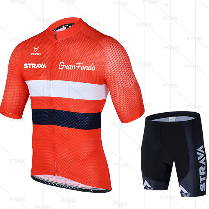 Short Sleeve Cycling Jersey Suit - Blue Force Sports