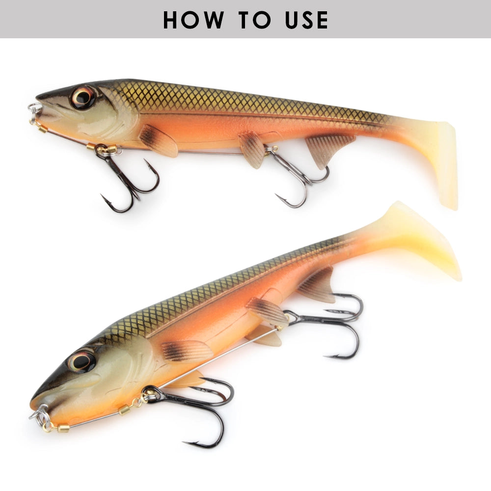 Big Shad Angelköder 14cm &amp; 18cm Swimbait Softbait für Hecht, Barsch und Zander