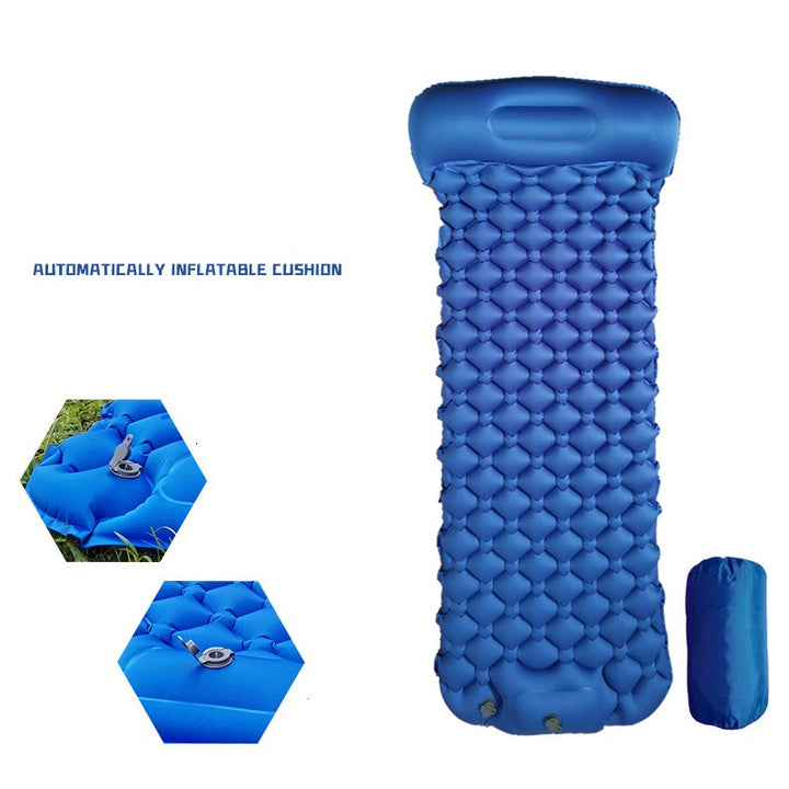 Inflatable Mat Outdoor Supplies Air Camping Portable Automatic Inflatable Mattress Moisture-proof Tent Mat Camping Mat - Blue Force Sports