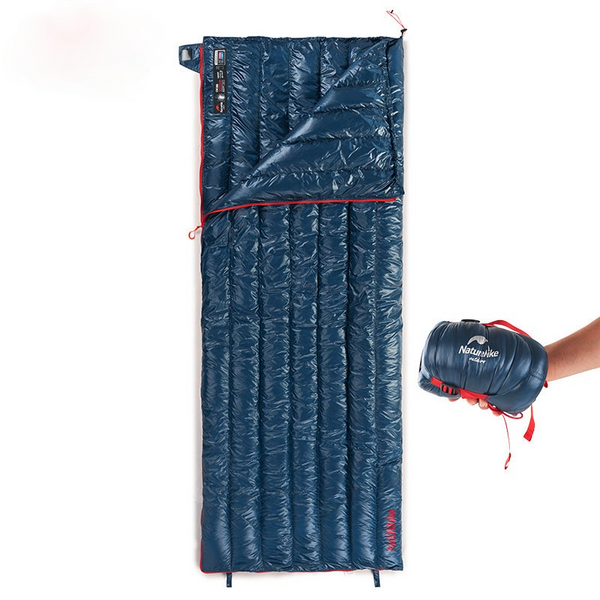 Camping Down Waterproof Portable Storage Compression Sleeping Bag - Blue Force Sports