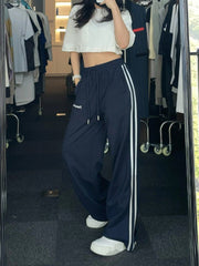 Vintage Striped Hip-hop Casual Pants - Blue Force Sports