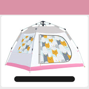 Portable Children's Camping Folding Tent - Blue Force Sports