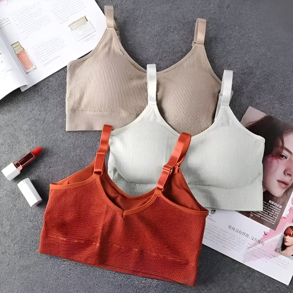 Nahtloses, bügelloses Fitness-Bralette für Damen