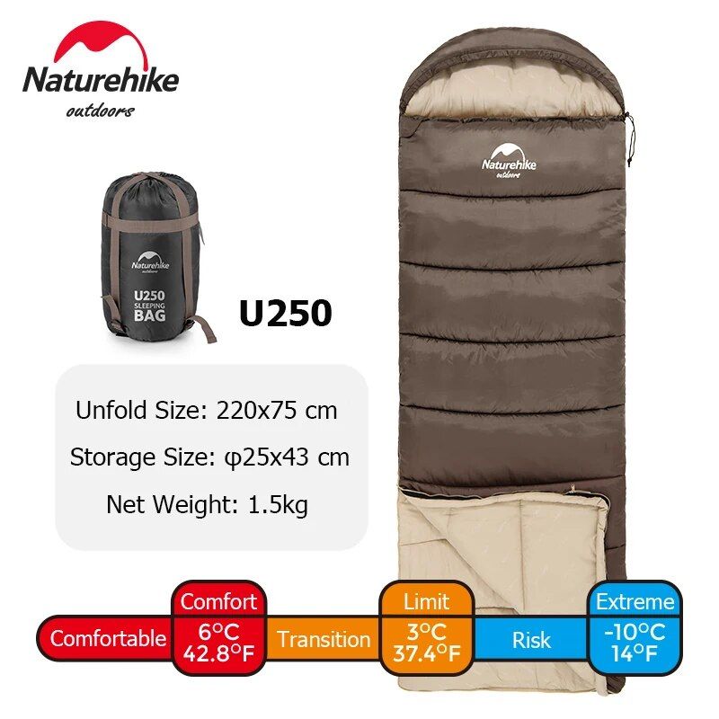 Ultraleichter, wasserdichter Schlafsack aus Baumwollsteppdecke