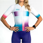 Cycling Suit Short-sleeved Mountain Bike Road Bike Bicycle Female Riding Equipment - Blue Force Sports
