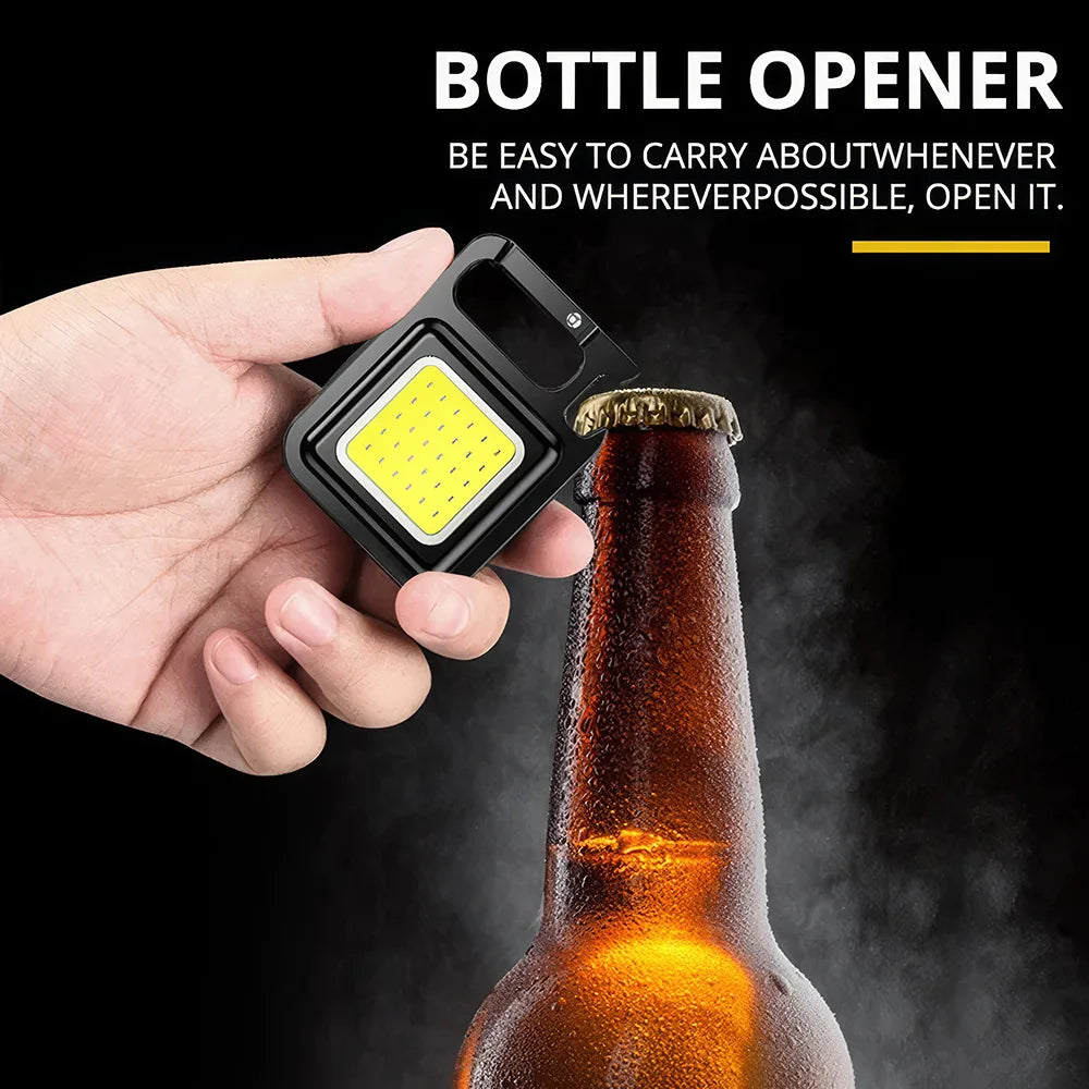 Mini linterna LED multifuncional recargable por USB