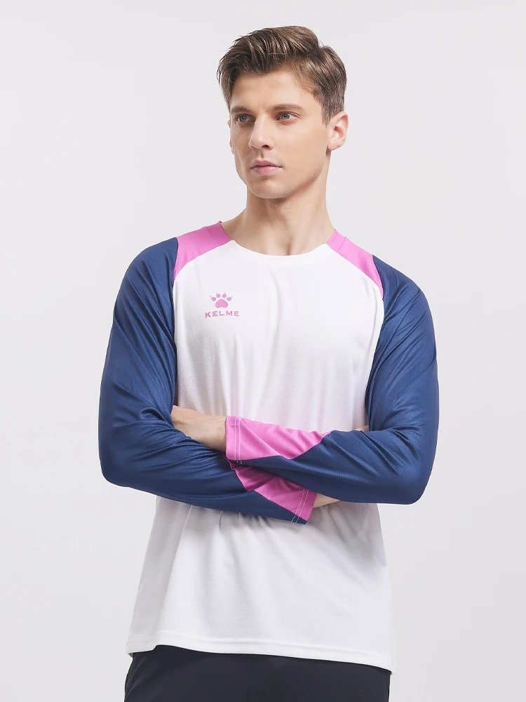 Camiseta de entrenamiento de manga larga de secado rápido para hombre