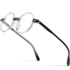 Fashion Retro Round Flat Myopia Frame - Blue Force Sports