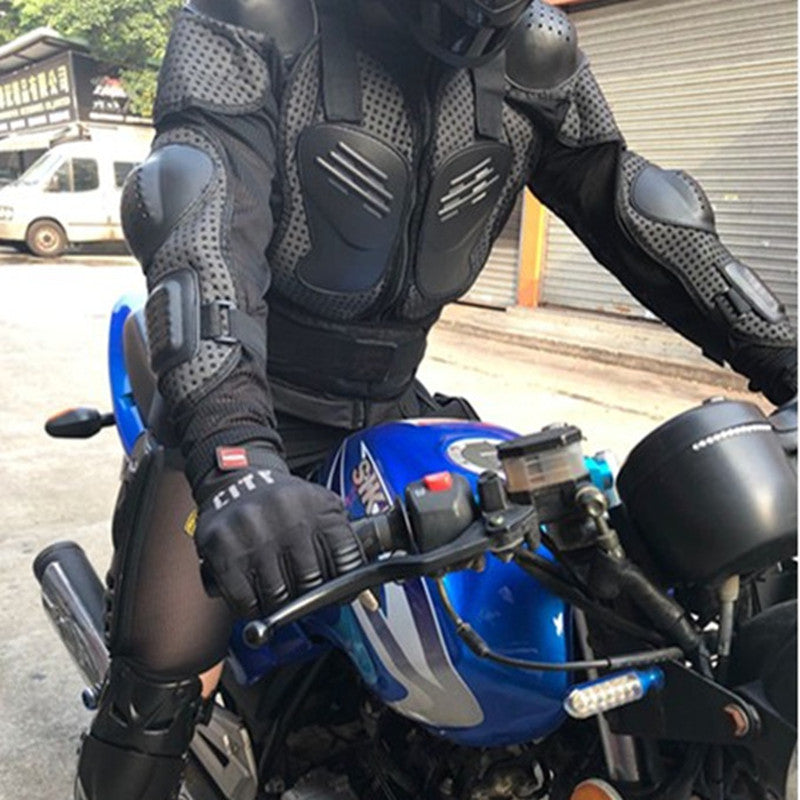 Motorcycle Riding Fall Protection Armor Jacket - Blue Force Sports
