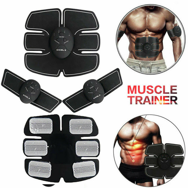 Electric Muscle Toner Machine ABS Toning Belt Simulation Fat Burner Belly Shaper - Blue Force Sports