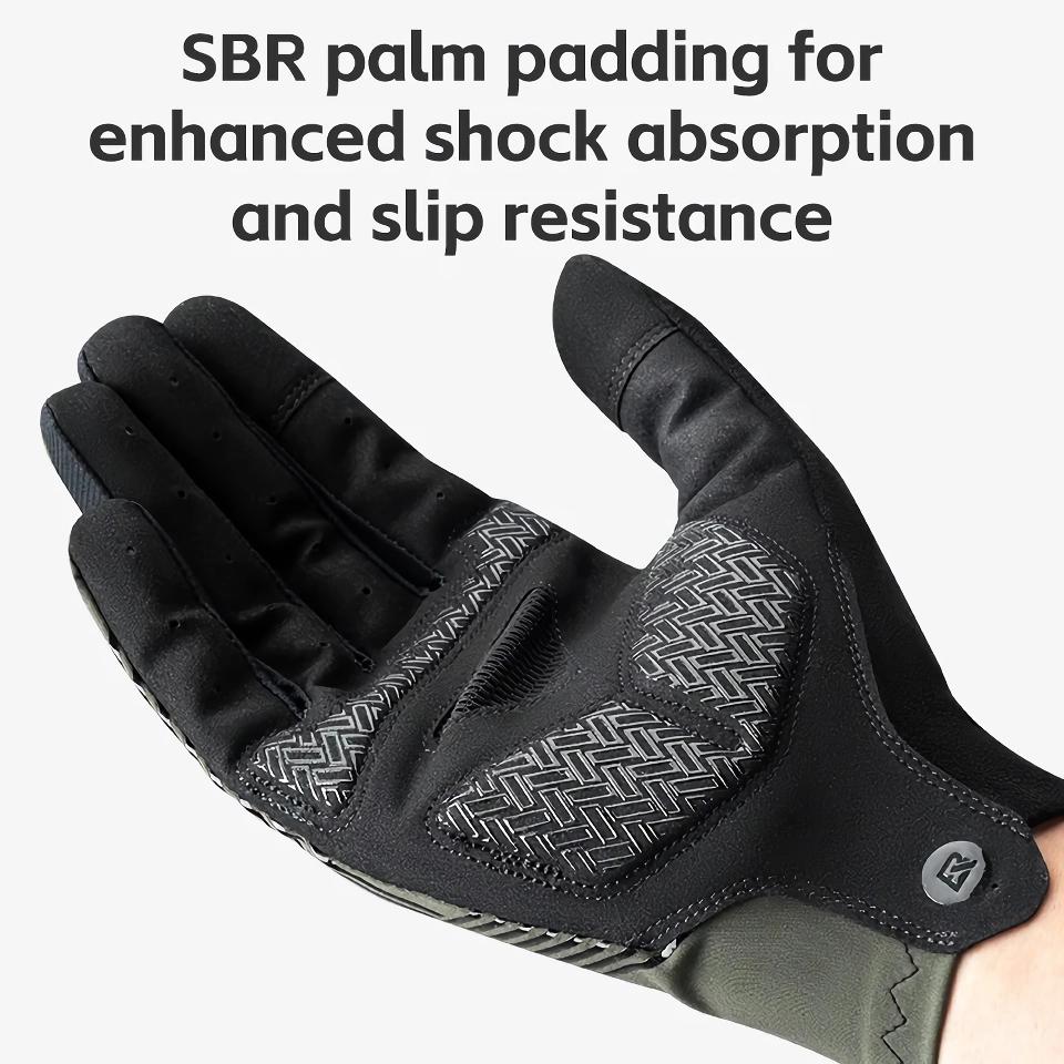 Atmungsaktive Fahrradhandschuhe mit Vollfinger-Design, Unisex