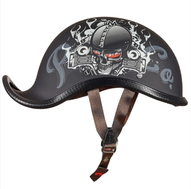 Motorcycle Men And Women Retro Half Cover Helmet - Blue Force Sports