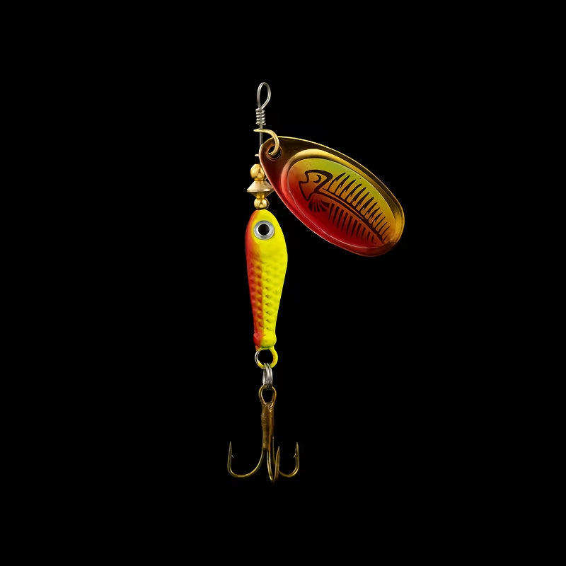 Señuelo de pesca giratorio de metal