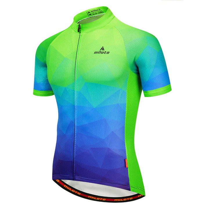 Cycling Wear Mountain Road Bike Wear Short Jacket Breathable And Quick-Drying Summer Short Sleeves - Blue Force Sports