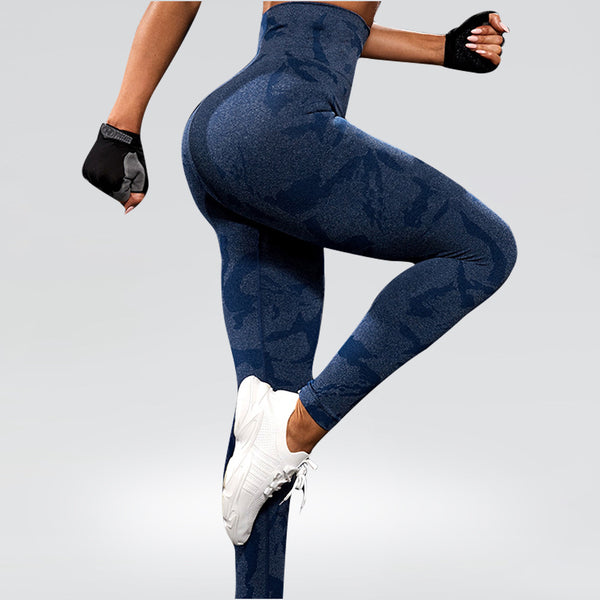 Yoga Pants High Waist Hip Lift Tights Sports Fitness - Blue Force Sports