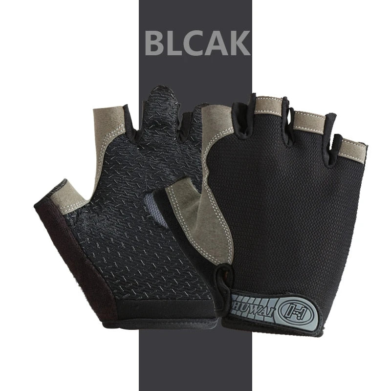 Atmungsaktive Halbfinger-Fahrradhandschuhe für Unisex