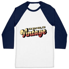 I'm Not Old I'm Vintage Baseball T-Shirt - Graphic T-Shirt - Cool Trendy Baseball Tee - Blue Force Sports