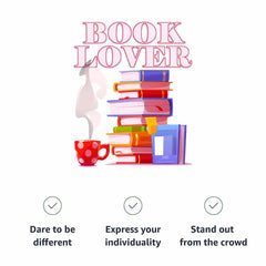 Book Lover Women's Crop Tee Shirt - Best Design Cropped T-Shirt - Cute Design Crop Top