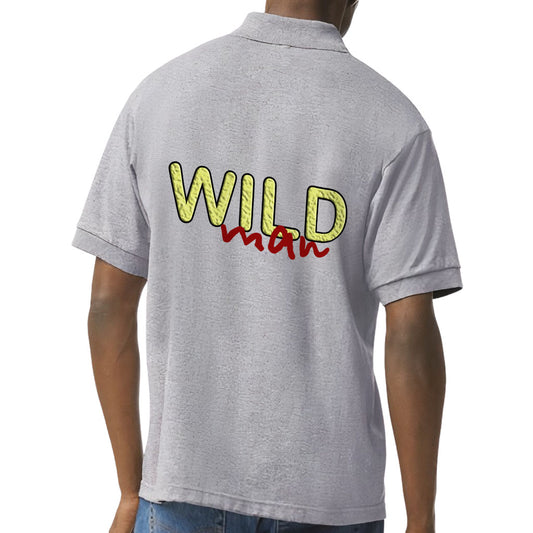 Wild Man Jersey Sport T-Shirt - Cool T-Shirt - Themed Sport Tee - Blue Force Sports