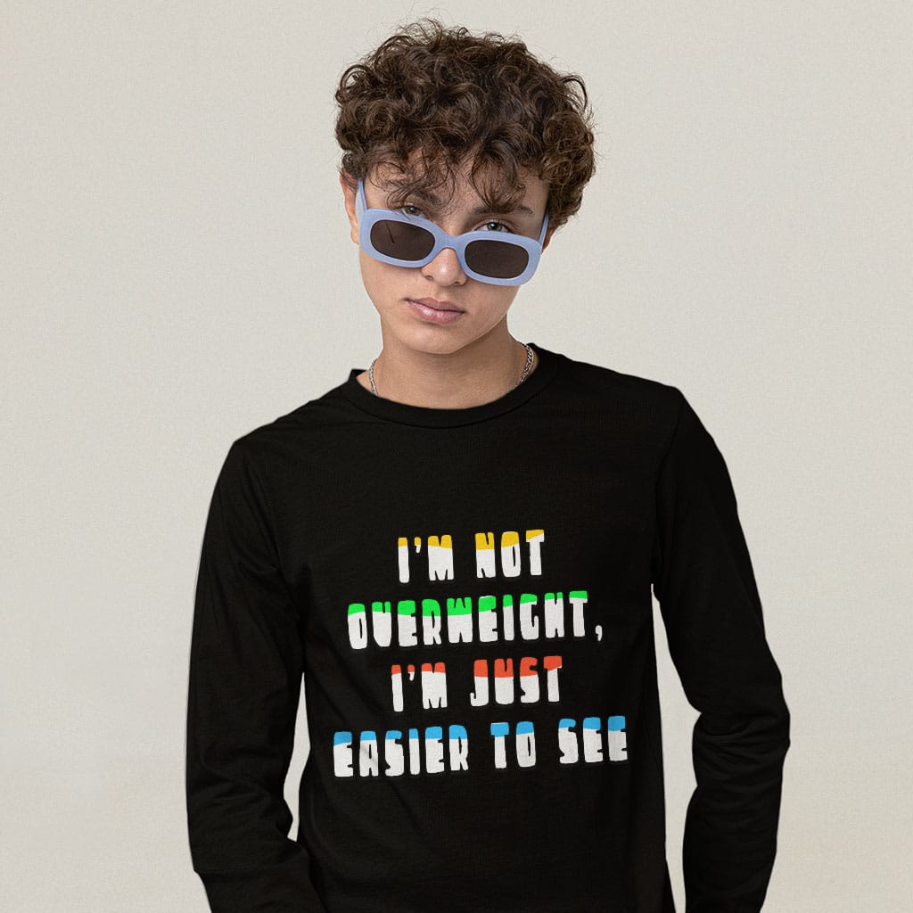 Funny Quote Long Sleeve T-Shirt - Cool Design T-Shirt - Best Print Long Sleeve Tee - Blue Force Sports