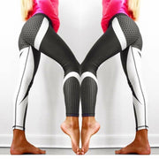 Geometric Printed Yoga Pants Women with Push Up - Blue Force Sports