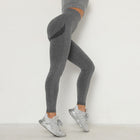 Women's Seamless Push Up Leggings - Blue Force Sports