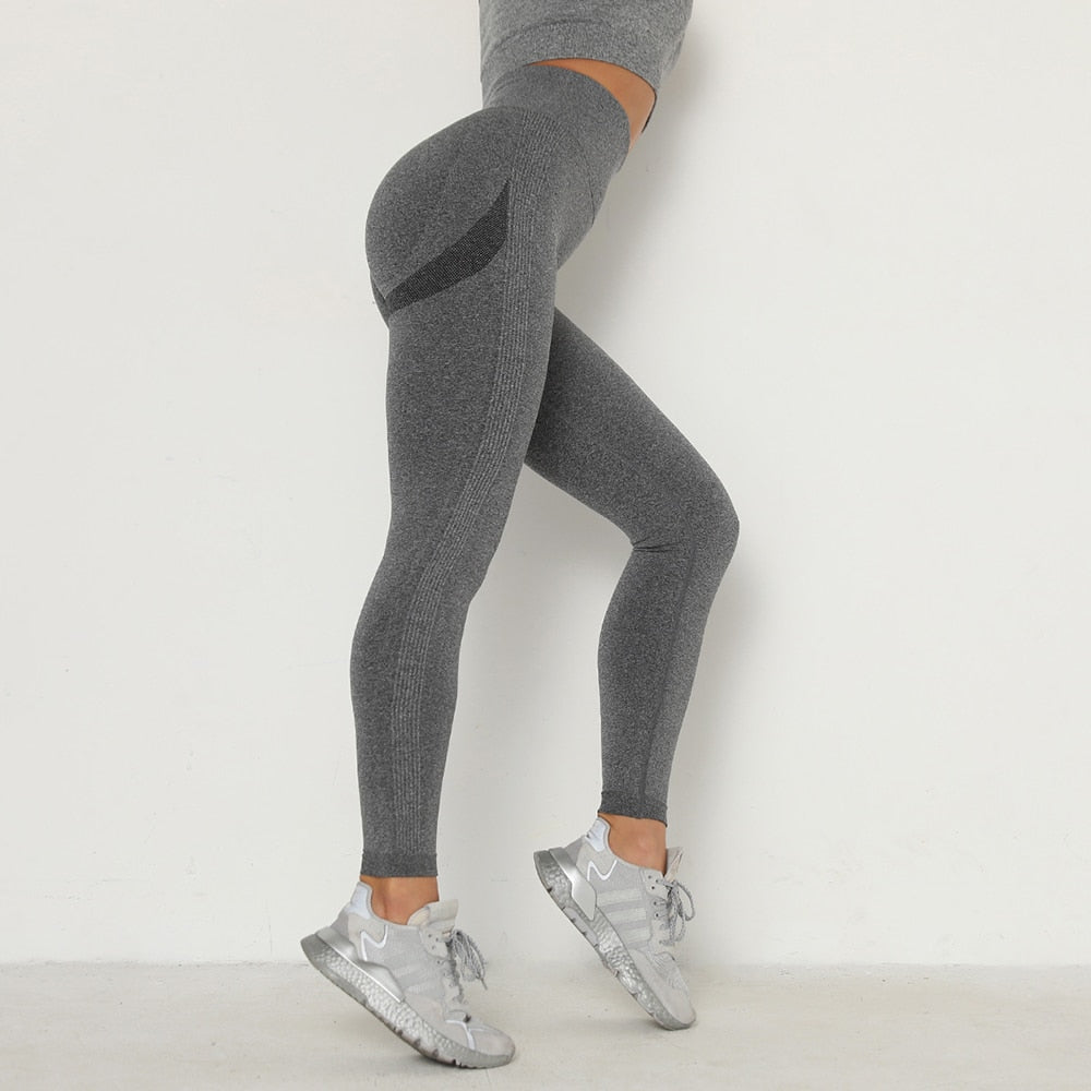 Women's Seamless Push Up Leggings - Blue Force Sports