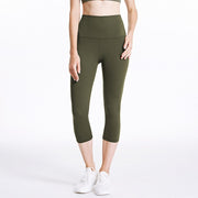 Elastic Waist Women's Nylon Sports Leggings - Blue Force Sports