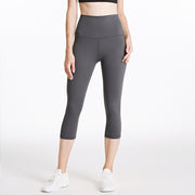 Elastic Waist Women's Nylon Sports Leggings - Blue Force Sports