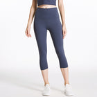 Elastic Waist Women's Nylon Sports Leggings - Blue Force Sports