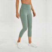 Elastic Waist Women's Nylon Sports Leggings - Blue Force Sports