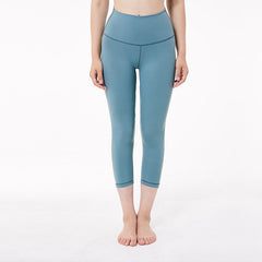 Elastic Waist Women's Nylon Sports Leggings - Blue Force Sports