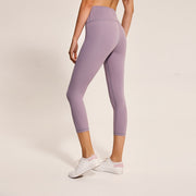 Elastic Waist Women's Nylon Sports Leggings - Blue Force Sports