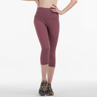 Elastic Waist Women's Nylon Sports Leggings - Blue Force Sports