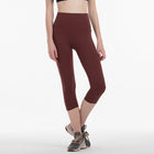 Elastic Waist Women's Nylon Sports Leggings - Blue Force Sports