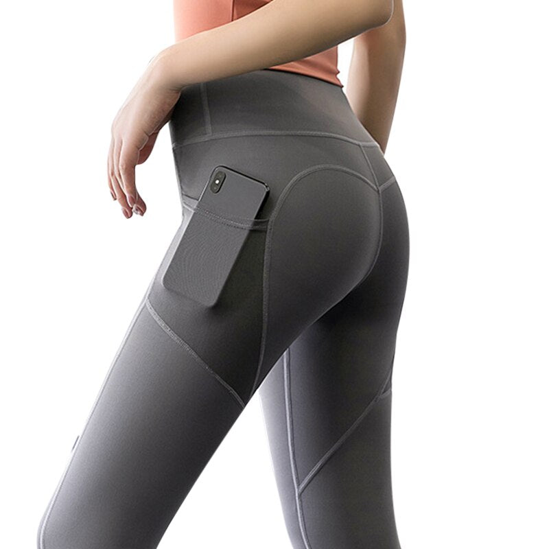 Women's Yoga Pants with Pocket - Blue Force Sports
