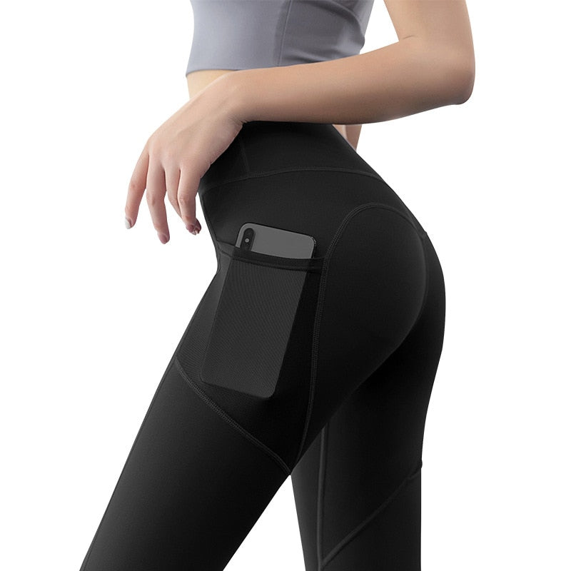 Women's Yoga Pants with Pocket - Blue Force Sports