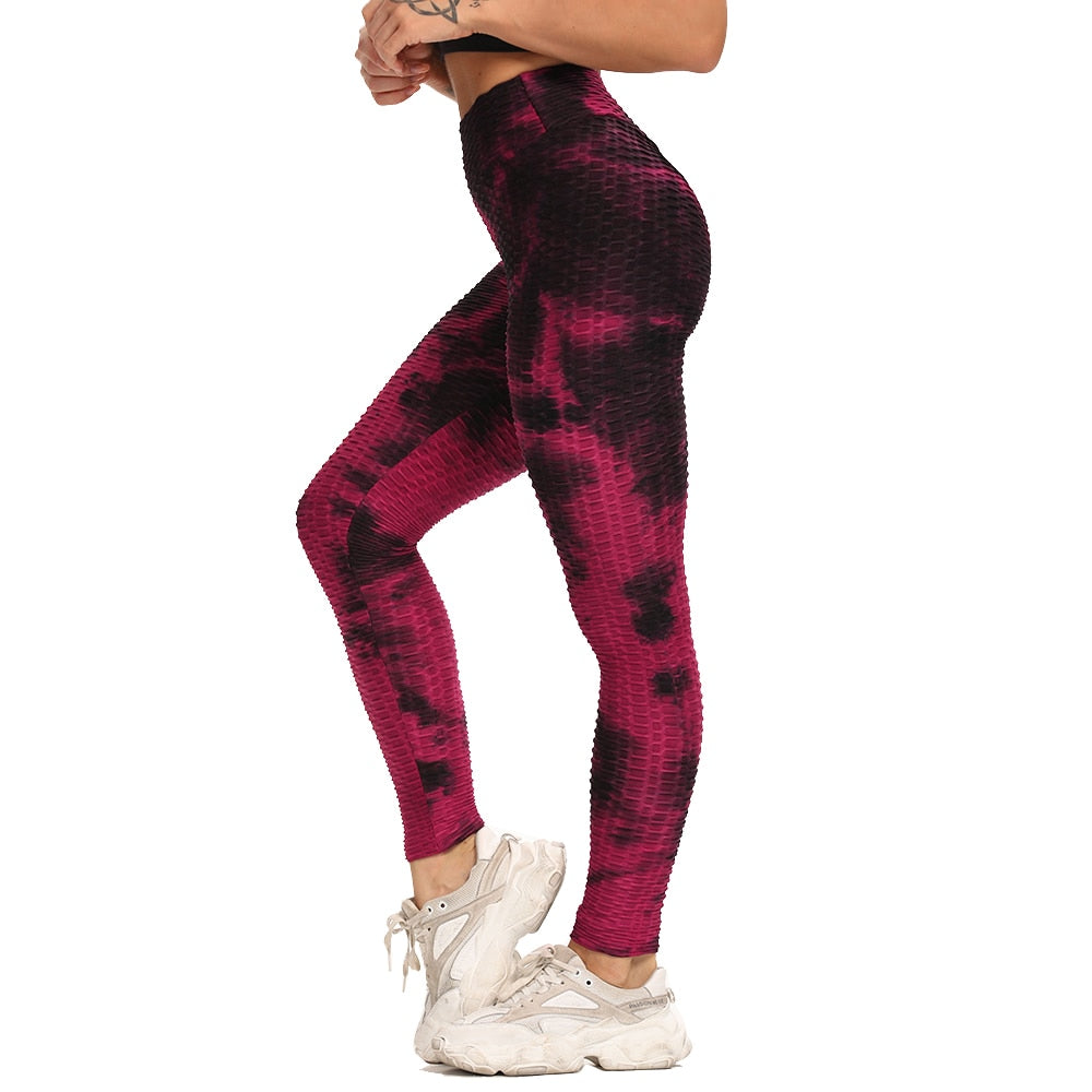 Women's Colorful Yoga Leggings - Blue Force Sports