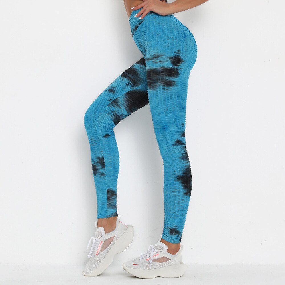 Women's Colorful Yoga Leggings - Blue Force Sports