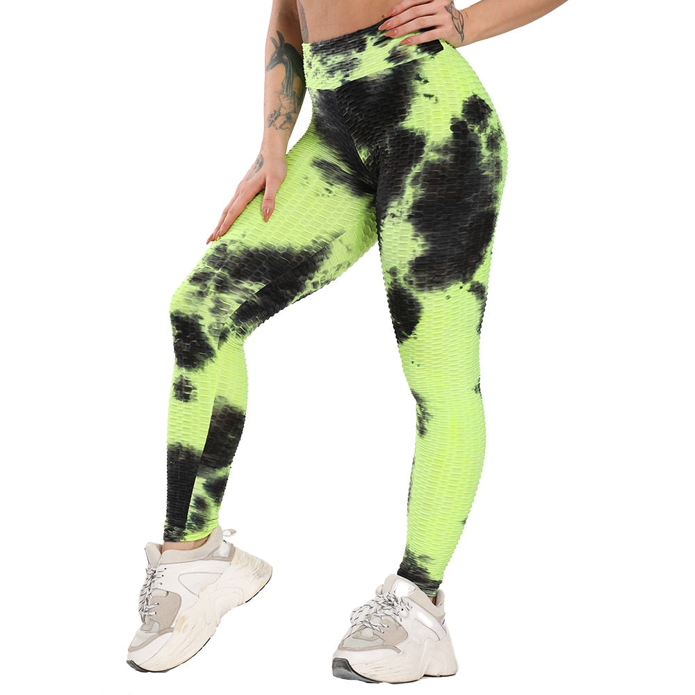 Women's Colorful Yoga Leggings - Blue Force Sports