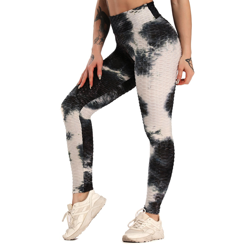 Women's Colorful Yoga Leggings - Blue Force Sports