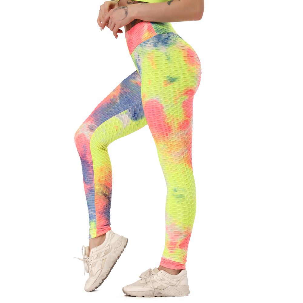 Women's Colorful Yoga Leggings - Blue Force Sports
