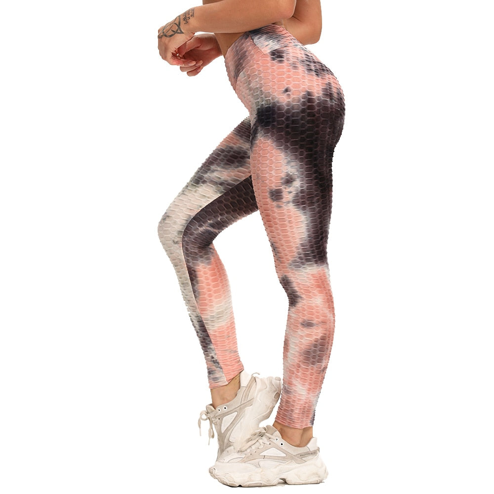 Women's Colorful Yoga Leggings - Blue Force Sports