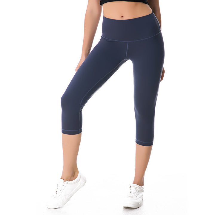 Stretchable Skinny Women's Yoga Capris - Blue Force Sports