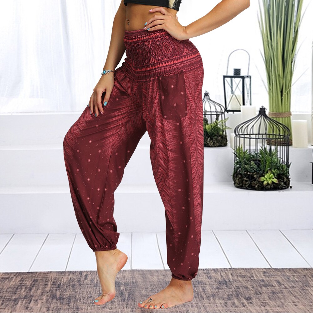 Women's Loose Yoga Pants - Blue Force Sports