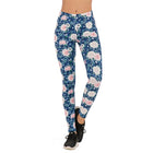 Women's Colorful Print Sports Leggings - Blue Force Sports
