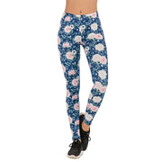 Women's Colorful Print Sports Leggings - Blue Force Sports