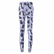Women's Cute Cat Printed Leggings - Blue Force Sports